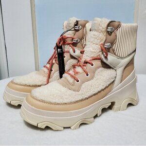 NWT Sorel Brex Cozy Shearling Lace-Up Boot Sz 9